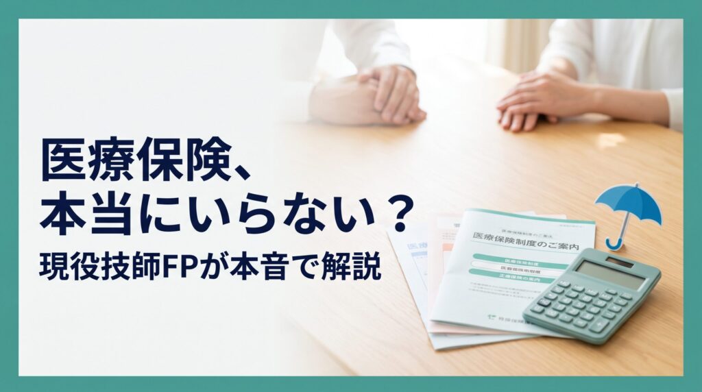 医療保険はいらないか現役技師FPが解説