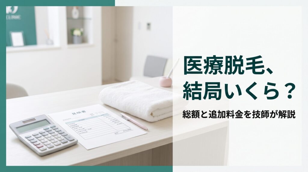 医療脱毛の総額と追加料金｜損しないクリニックの選び方